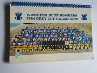 Winnipeg Blue Bombers CFL Football 1985 Cookbook Vintage 2