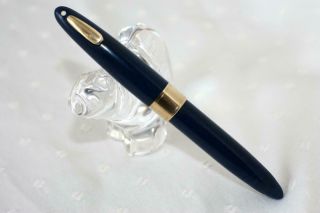 Restored Sheaffer Persian Blue Tuckaway Vac Fil Fountain Pen Lifetime 14k Nib