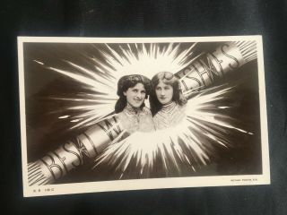 Vintage Collectable Postcard - Early 1900s - Zena & Phyllis Dare - Rotary Photo