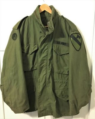 Us Army M65 Field Jacket - 1st Cavalry Division - Large Regular