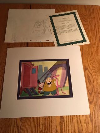 The Pink Panther Matted Production Animation Cel,  Sketch Dingaling P18