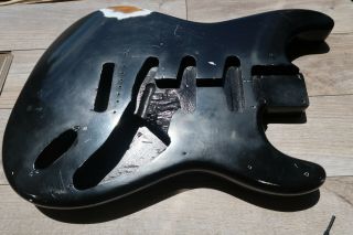 1959 Fender Stratocaster Body Vintage Black Strat Usa Pre Cbs