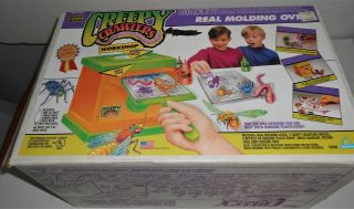 Vintage Toymax 1993 Creepy Crawlers Workshop 10 Plates And Goop,  Box