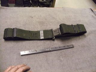 Current Iolive Green Nylon Gi Type Pistol Belt,  Size Large,  Plastic Buckle