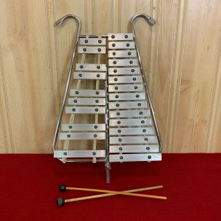 Vintage Ludwig Glockenspiel Bells 2 Octaves A To A With Sling