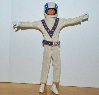 Evel Knievel Action Figure Bendable 7 " Ideal Helmet Belt Suit 1970 