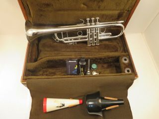 Vintage Bach Stradivarius 37 Trumpet Bb Ml 1985 Professionally Serviced