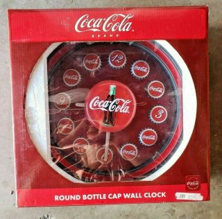 Vintage Coca - Cola Round Bottle Cap Wall Clock