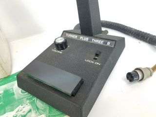 Vintage Turner Plus Three 3 B Amplified CB Ham Microphone Base Station Mic BOX 3