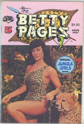 1989 Digest The Betty Pages 5 Bettie Page Jungle Girls Earl Macpherson Pin - Ups