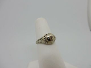 Ladies Vintage 18kt Wg,  Diamond Filigree Engagement Ring,  Size 6.  5 W209