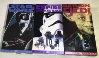 1995 Lucasfilm Ltd.  Star Wars The Trilogy (3 Vhs Tapes)