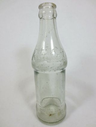 Vintage Glass Soda Bottle Rock Cliff Embossed Min.  Springs Rock W.  Va.  Wv 7 Oz.