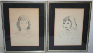1964 Pencil Drawing For A Young Girl
