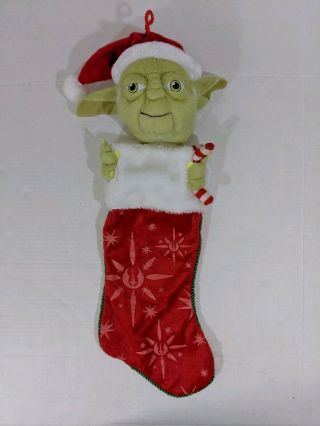Star Wars Yoda Stocking Christmas Kurt S.  Adler Plush Yoda