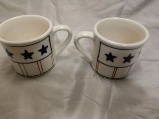 Hartstone Pottery Mugs (2) Stars And Stripes