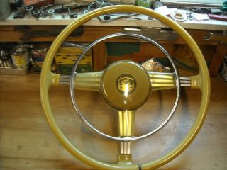 " Vintage Gm 1948 47 46 Accessory Banjo Steering Wheel 1942 Chevrolet "