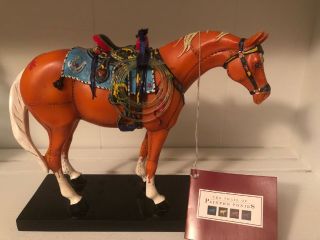 Rare 2003 Trail Of Painted Ponies Happy Trails Cowboy Horse Figure Roy Rogers