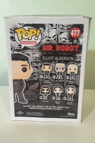 Funko POP Television Mr Robot 477 Elliot Alderson Vinyl Figure Vaulted 3