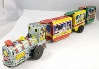 Vintage Disneyland Express Tin Litho Wind Up Toy Train Marx