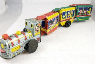 Vintage Disneyland Express Tin Litho Wind Up Toy Train Marx 2