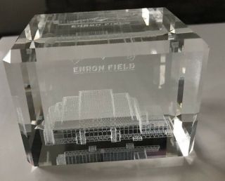 Nib Enron Field Glass Paperweight Really Cool
