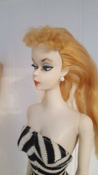 Vintage Barbie Ponytail 1 With Stand 3