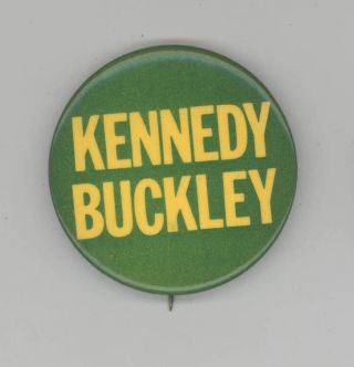 1974 Walter Kennedy Vermont Governor Political Pin Button Vt Pinback Buckley
