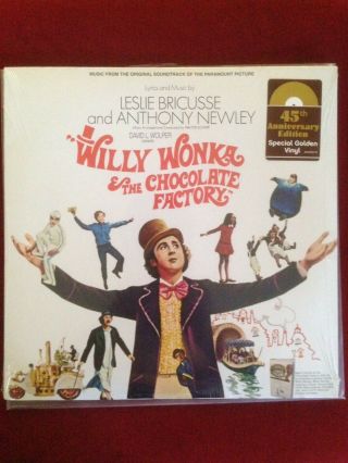 Willy Wonka And The Chocolate Factory Vinyl Soundtrack (gold Vinyl Variant)
