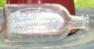Vintage Thomas A Edison Special Battery Oil Bottle Bloomfield NJ Railroad 2