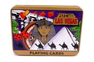 Las Vegas Casino Playing Cards 2 Decks Collectible Tin