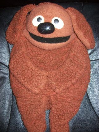 Fisher Price Jim Henson Muppet 16 In Rowlf The Dog Hand Puppet Plush 1977