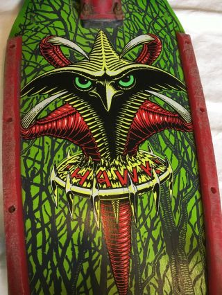 TONY HAWK Bird Claw Skateboard Deck complete Powell Peralta 1989 Vintage Board 3