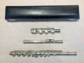 Verne Q.  Powell Flute Solid Silver Vintage With C Trill Key