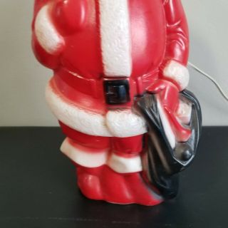 Vtg 1968 Empire Santa Claus Plastic Light Up Blow Mold Christmas 13 
