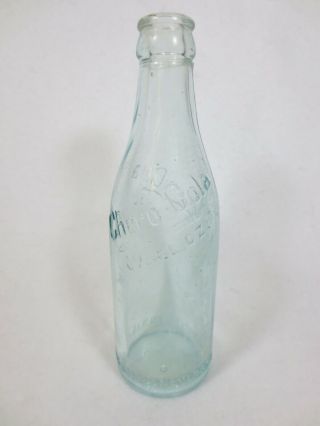 Vintage Glass Soda Bottle Chero - Cola Never 