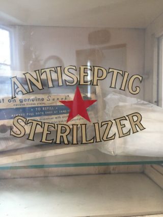 Vintage Barber Shop Medial Antiseptic Sterilizer Cabinet 2