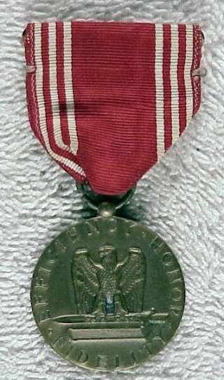 Us Military Medal: Army Good Conduct - Named,  Slotted Brooch