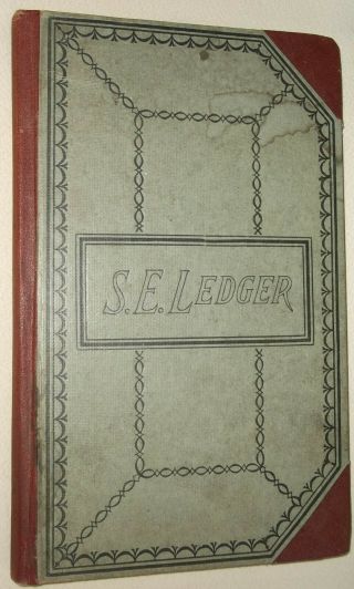 Vtg Antique Se Ledger Account Book F.  W.  Woolworth