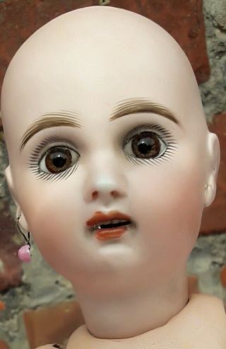 SMALL 11,  5 INCHES ANTIQUE JUMEAU DOLL SIZE 3 OPEN MOUTH 2
