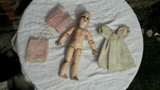 SMALL 11,  5 INCHES ANTIQUE JUMEAU DOLL SIZE 3 OPEN MOUTH 3