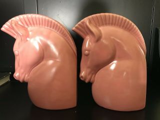 Pair Haeger Horse Head Vases/Bookends (Royal Haeger) 3