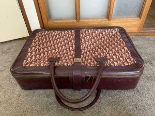 Very Rare Authentic Christian Dior Vintage Trotter Travel Trunk Hand Bag 70s