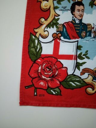 VINTAGE - COTTON TEA TOWEL.  - THE 2ND.  MILLENNIUM - 1000 YEARS OF HISTORY - COTTON 2