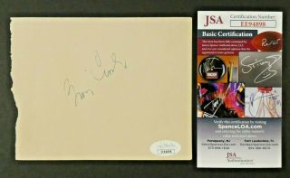 Bing Crosby Signed Vintage Autograph Page Cut With Jsa