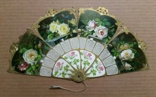 " The Rose Fan " Calendar Fan,  & Vintage 1908