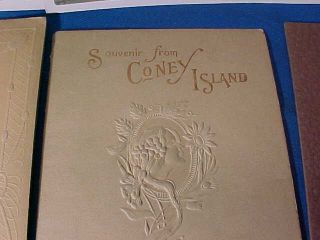 7 Early 20thc SOUVENIR of CONEY ISLAND Studio PHOTOS w Orig COVERS 2