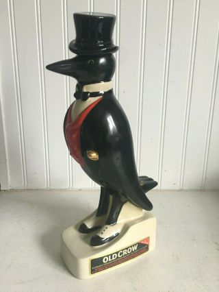 Vintage Old Crow Whiskey Whisky Figural Bottle Decanter Kentucky Bourbon
