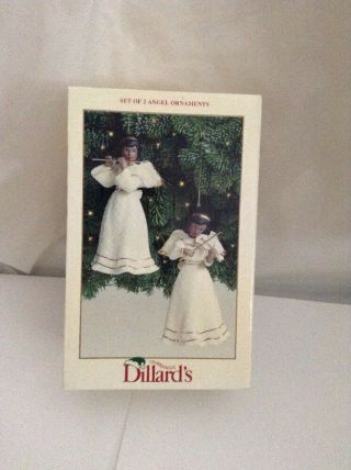 Set Of 2 Angel Ornaments African American
