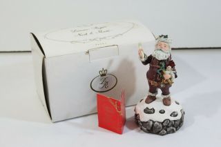 Vintage 1990 Duncan Royale " Nast " Santa 9 " Ceramic Christmas Figure Display Ltd